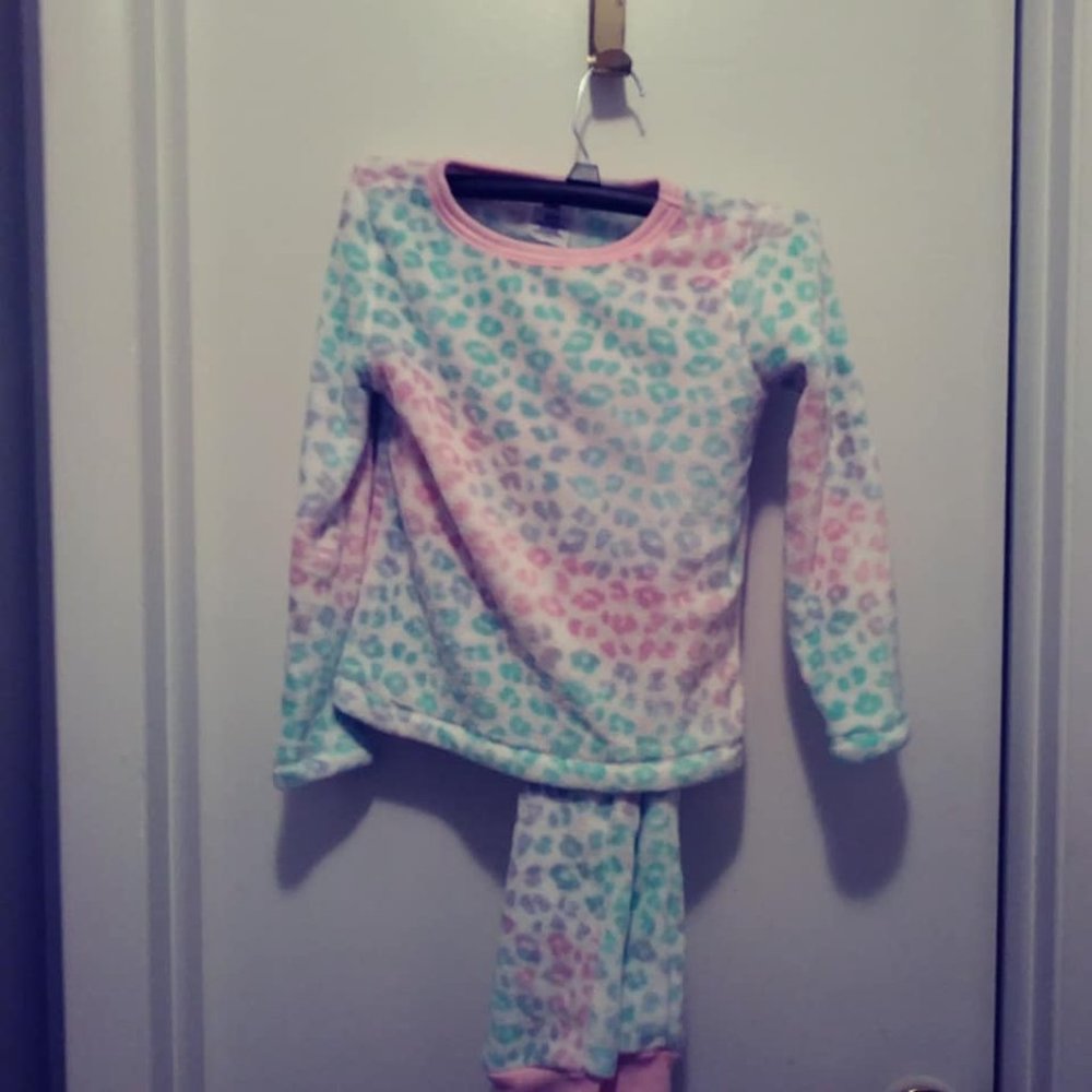 Girls Fleece Pjs/ LANDSEND